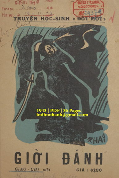 Giời Đánh (NXB Đời Mới 1943) - Giao Chi, 36 Trang