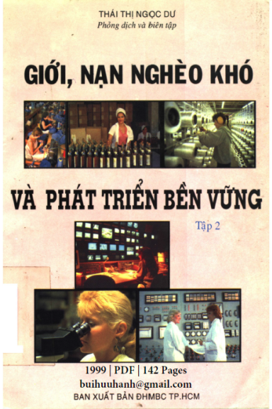 Giới, Nạn Nghèo Khó Và Phát Triển Bền Vững Tập 2 (NXB Đại Học Mở 1999) - Thái Thị Ngọc Dư, 142 Trang