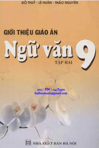Giới Thiệu Giáo Án Ngữ Văn 9 Tập 2 (NXB Hà Nội 2013) - Đỗ Thúy, 234 Trang