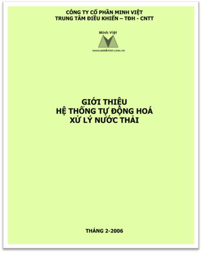 Giới Thiệu Hệ Thống Tự Động Hóa Xử Lý Nước Thải (NXB Hà Nội 2006) - Minh Việt, 65 Trang