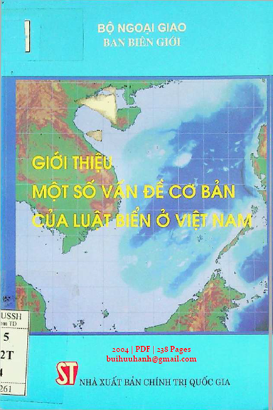 Giới Thiệu Một Số Vấn Đề Cơ Bản Của Luật Biển Ở Việt Nam (NXB Chính Trị 2004) - Hoàng Trọng Lập