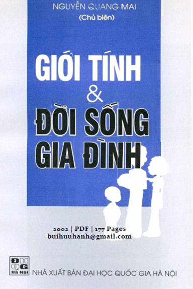 Giới Tính Và Đời Sống Gia Đình (NXB Đại Học Quốc Gia 2002) - Nguyễn Quang Mai, 177 Trang