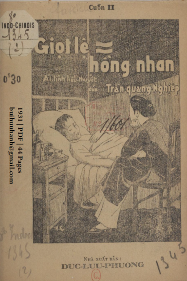 Giọt Lệ Hồng Nhan Cuốn 2 (NXB Đức Lưu Phương 1931) - Trần Quang Nghiệp, 44 Trang