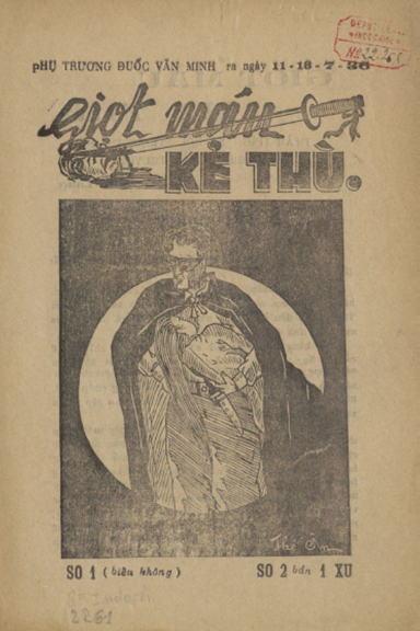 Giọt Máu Kẻ Thù Số 1-3,5,7,9 (NXB Bắc Kỳ 1936) - Ngọc Lang, 60 Trang
