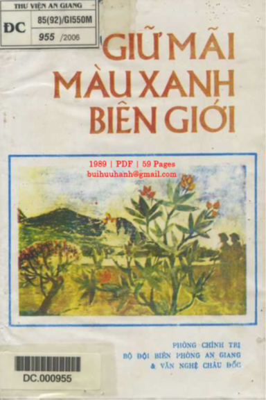 Giữ Mãi Màu Xanh Biên Giới (NXB An Giang 1989) - Vũ Ngọc Khôi, 59 Trang