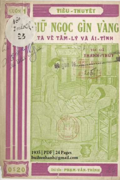 Giữ Ngọc Gìn Vàng Cuốn 1-4 (NXB Bảo Tồn 1935) - Thanh Thủy, 88 Trang