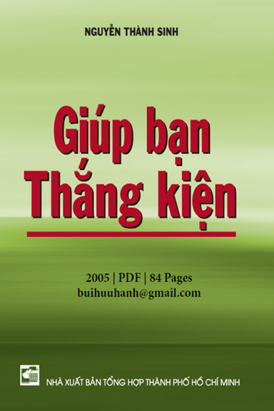 Giúp Bạn Thắng Kiện (NXB Tổng Hợp 2005) - Nguyễn Thành Sinh, 84 Trang