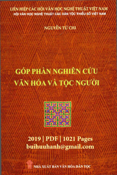 Góp Phần Nghiên Cứu Văn Hóa Và Tộc Người (NXB Văn Hóa Dân Tộc 2019) - Nguyễn Từ Chi, 1021 Trang