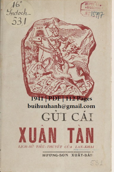 Gửi Gái Xuân Tàn (NXB Hương Sơn 1941) - Lan Khai, 112 Trang