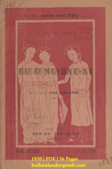 Gương Bác Ái (NXB Nam Ký 1930) - Hoàng Ngọc Thụ, 56 Trang