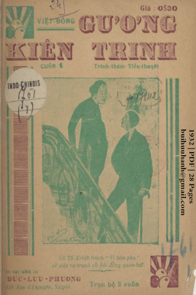 Gương Kiên Trinh Cuốn 1-3 (NXB Đức Lưu Phương 1932) - Việt Đông, 84 Trang
