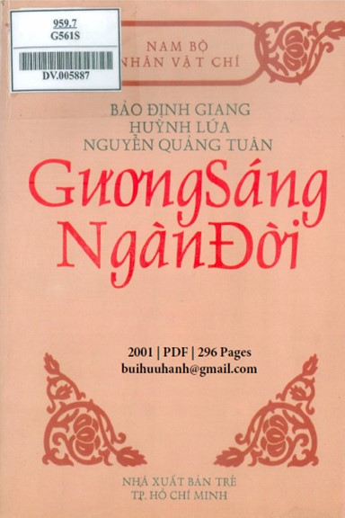 Gương Sáng Ngàn Đời (NXB Trẻ 2001) - Bảo Định Giang, 296 Trang
