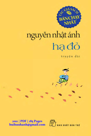 Hạ Đỏ (NXB Trẻ 2011) - Nguyễn Nhật Ánh, 185 Trang