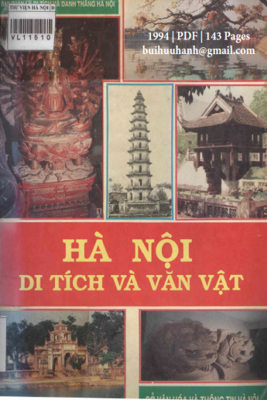 Hà Nội Di Tích Và Văn Vật (NXB Hà Nội 1994) - Nguyễn Vĩnh Cát, 143 Trang