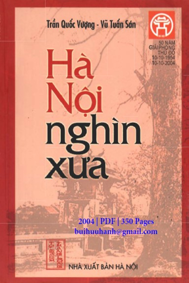 Hà Nội Nghìn Xưa (NXB Hà Nội 2004) - Trần Quốc Vượng, 350 Trang