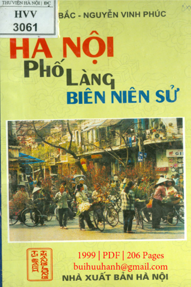 Hà Nội Phố Làng Biên Niên Sử (NXB Hà Nội 1999) - Nguyễn Bắc, 206 Trang