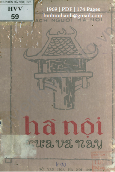 Hà Nội Xưa Và Nay (NXB Hà Nội 1969) - Nhiều Tác Giả, 174 Trang