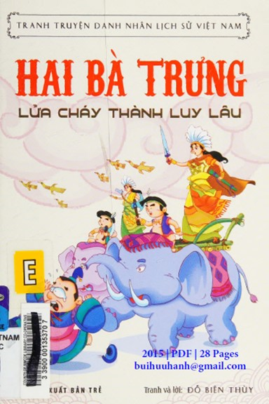 Hai Bà Trưng-Lửa Cháy Thành Luy Lâu (NXB Trẻ 2015) - Đỗ Biên Thùy, 28 Trang