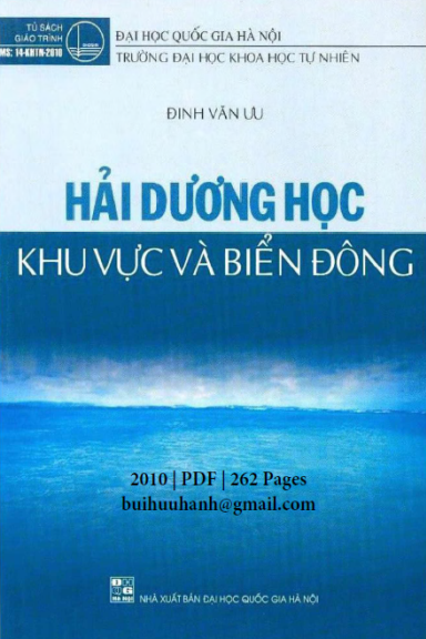 Hải Dương Học Khu Vực Và Biển Đông (NXB Đại Học Quốc Gia 2010) - Đinh Văn Ưu, 262 Trang