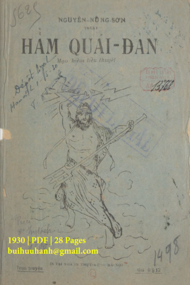 Hầm Quái Đản (NXB Thụy Ký 1930) - Nguyễn Nùng Sơn, 28 Trang