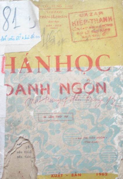 Hán Học Danh Ngôn (NXB Thọ Xuân 1962) - Trần Lê Nhân, 131 Trang