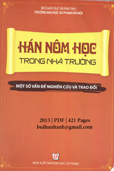 Hán Nôm Học Trong Nhà Trường (NXB Đại Học Sư Phạm 2013) - Đinh Quang Báo, 421 Trang