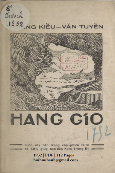 Hang Gió (NXB Nam Việt 1932) - Trang Kiều, 112 Trang