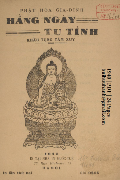Hằng Ngày Tu Tỉnh (NXB Đuốc Tuệ 1940) - Nhiều Tác Giả, 24 Trang