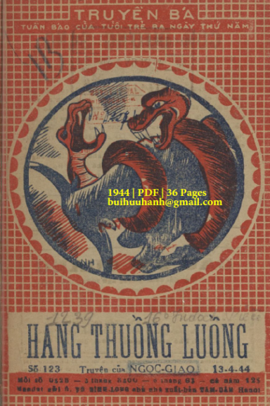 Hang Thuồng Luồng (NXB Tân Dân 1944) - Ngọc Giao, 36 Trang