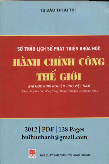 Hành Chính Công Thế Giới (NXB Chính Trị Hành Chính 2012) - Đào Thị Ái Thi, 128 Trang
