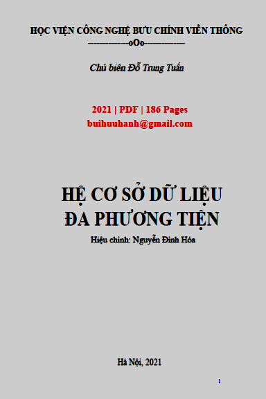 Hệ Cơ Sở Dữ Liệu Đa Phương Tiện (NXB Hà Nội 2021) - Đỗ Trung Tuấn, 186 Trang