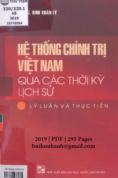 Hệ Thống Chính Trị Việt Nam Qua Các Thời Kỳ Lịch Sử (NXB Đại Học Quốc Gia 2019) - Đinh Xuân Lý