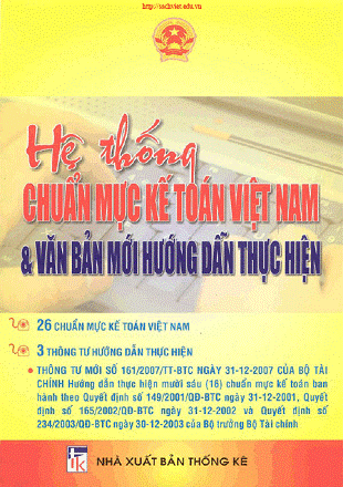 Hệ Thống Chuẩn Mực Kế Toán Việt Nam (NXB Thống Kê 2008) - Quốc Cường, 432 Trang
