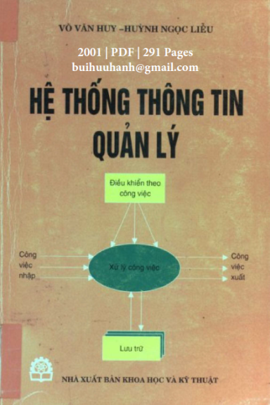 Hệ Thống Thông Tin Quản Lý (NXB Khoa Học Kỹ Thuật 2001) - Võ Văn Huy, 291 Trang