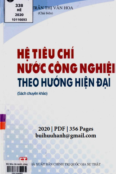 Hệ Tiêu Chí Nước Công Nghiệp Theo Hướng Hiện Đại (NXB Chính Trị 2020) - Trần Thị Vân Hoa, 356 Trang