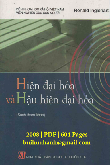 Hiện Đại Hóa Và Hậu Hiện Đại Hóa (NXB Chính Trị 2008) - Ronald Inglehart, 604 Trang