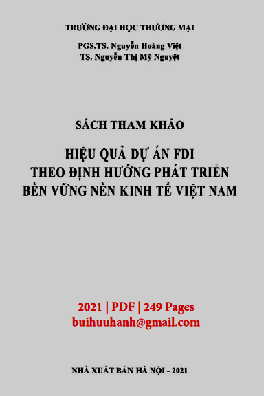 Hiệu Quả Dự Án FDI Theo Định Hướng Phát Triển Bền Vững Nền Kinh Tế Việt Nam - Nguyễn Hoàng Việt
