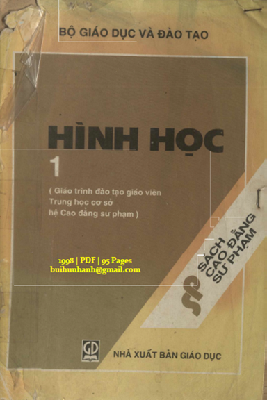 Hình Học 1 (NXB Giáo Dục 1998) - Văn Như Cương, 95 Trang