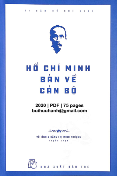 Hồ Chí Minh Bàn Về Cán Bộ (NXB Trẻ 2020) - Vũ Tình, 75 Trang