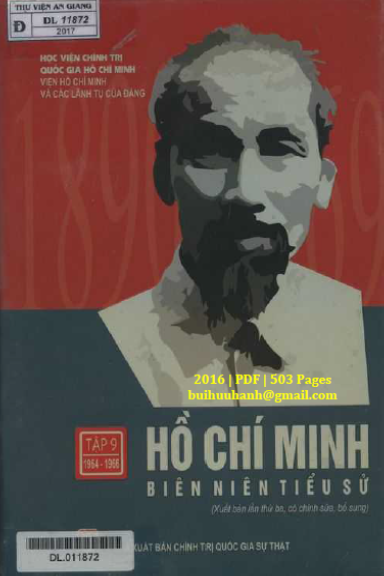 Hồ Chí Minh Biên Niên Tiểu Sử Tập 9 (NXB Chính Trị 2016) - Phùng Đức Thắng, 503 Trang