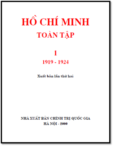 Hồ Chí Minh Toàn Tập Tập 1 (NXB Chính Trị 2000) - Nguyễn Thành, 531 Trang