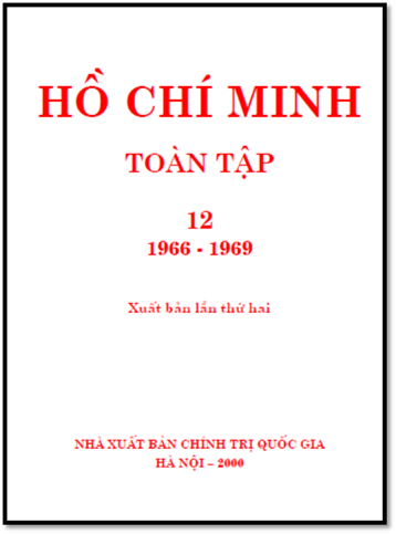Hồ Chí Minh Toàn Tập Tập 12 (NXB Chính Trị 2000) - Lê Văn Tích, 621 Trang