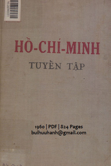 Hồ Chí Minh Tuyển Tập (NXB Sự Thật 1960) - Nguyễn Ái Quốc, 824 Trang