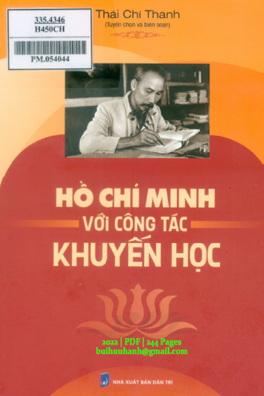 Hồ Chí Minh Với Công Tác Khuyến Học (NXB Dân Trí 2022) - Thái Chí Thanh, 244 Trang