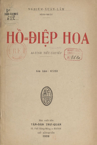 Hồ Điệp Hoa (NXB Tân Dân 1928) - Nghiêm Xuân Lãm, 64 Trang