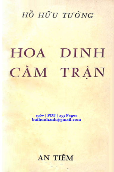 Hoa Dinh Cẩm Trận (NXB An Tiêm 1967) - Hồ Hữu Tường, 253 Trang