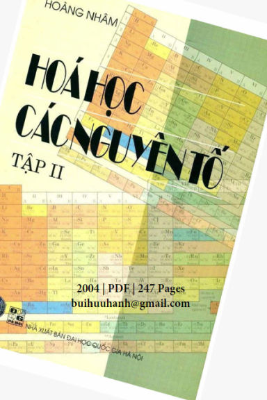 Hóa Học Các Nguyên Tố Tập 2 (NXB Đại Học Quốc Gia 2004) - Hoàng Nhâm, 247 Trang