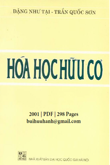 Hóa Học Hữu Cơ (NXB Đại Học Quốc Gia 2001) - Đặng Như Tại, 298 Trang