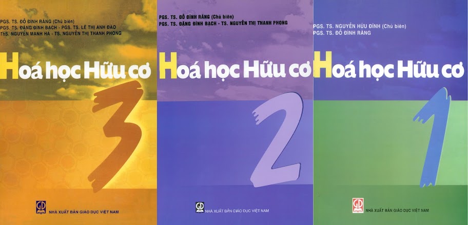 Hóa Học Hữu Cơ Tập 1+2+3 (NXB Giáo Dục 2012) - Đỗ Đình Rãng, Trọn Bộ 3 Tập