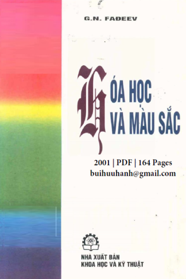 Hóa Học Và Màu Sắc (NXB Khoa Học Kỹ Thuật 2001) - G. N. Fadeev, 164 Trang